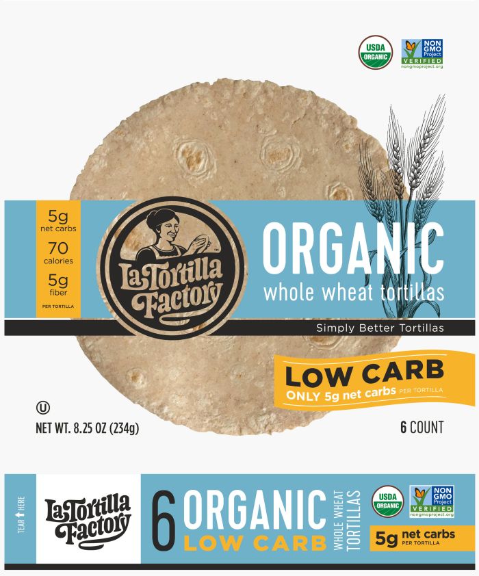 La Tortilla Factory Releases 2 New Tortillas: “Organic Low Carb” & “Low Carb High Fiber Quinoa & Flax”