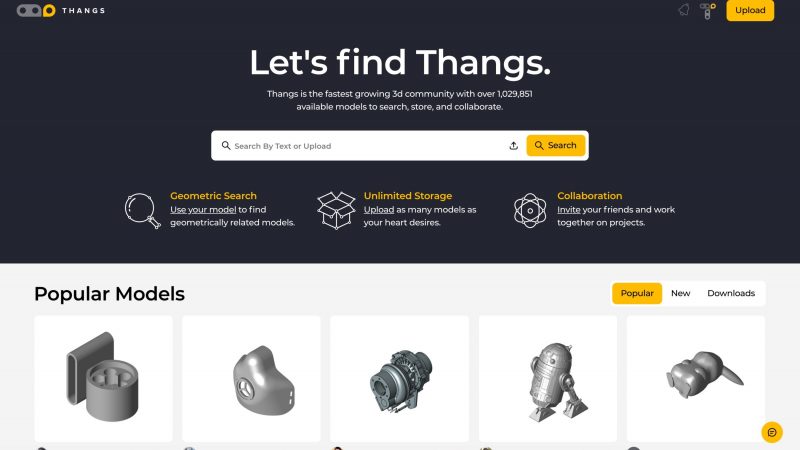 Thangs Grows to 10K Registered Users and 1 Million 3D Model Uploads in Six Weeks